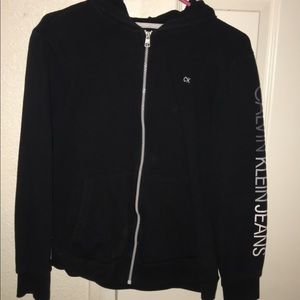black sweater